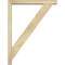 Ekena Millwork Traditional Block Rough Sawn Bracket w/ Offset Brace, Douglas Fir, 4"W x 26"D x 34"H BKT0402X26X34TRA05RDF - alternate 3
